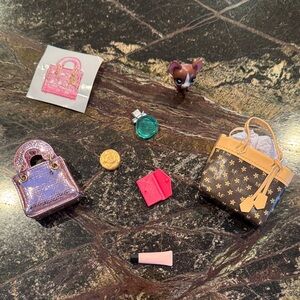 Miniature Handbags and Accessories Set